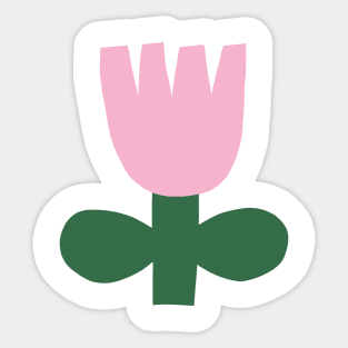 Bold pink flower Sticker